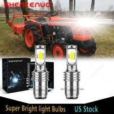 2 Super LED light bulbs for Kubota L-Series L2600 L2800 L2900 tractor headlamps