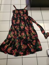 Women  s Printed Tiered Tie-waist Maxi Dress