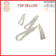 100 U Shape Clear Durable Plastic Alligator Clips Shirts Folding Ties Socks Pant