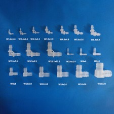 90 Degree Hose Connector Elbow Mender Barbed Joiner Tubing Fittings Pipe Adapter