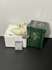 Dept. 56 Snowbabies 2000 Frosty Frolic Friends Bisque Swan Ornament 69054