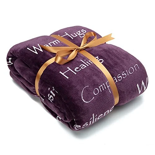 Aubergine throw blanket new arrivals