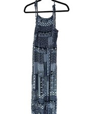 Wild Fable Target Women’s Black White Maxi Tiered Skirt Dress Size M