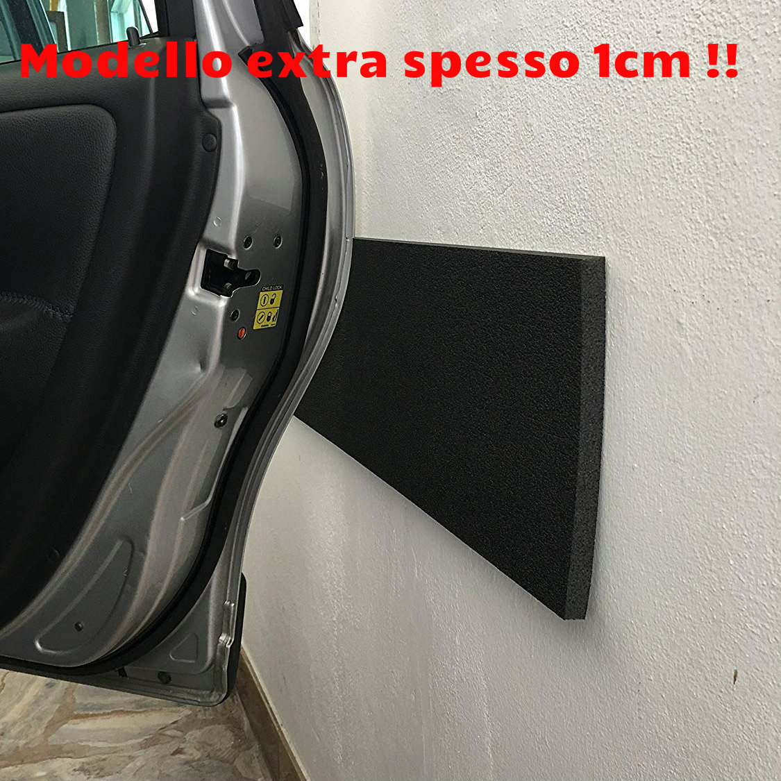 Paraspigoli Muro Autoadesivo In PVC 40mm X 3m – Flessibile, Nero, Per Angoli Interni Ed Esterni