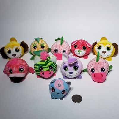 Lot of 9 Basic Fun Cuteitos Fruititos Minitos & 1 Squeezamals #3 Unicorn Scented