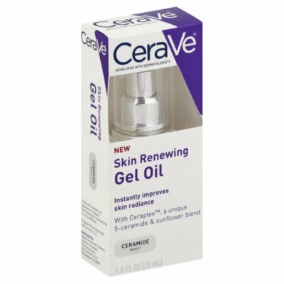 CeraVe Skin Renewing Gel Oil, Hydrating Face Moisturizer  1 FL OZ..+