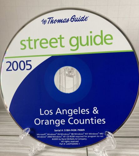 Rand McNally 2005 LA & OC Counties Street Guide ~ Thomas Guide ~ Disc Only