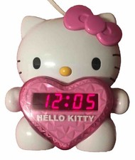 Hello Kitty Digital AM/FM Ceiling Projection Alarm Clock Radio KT2064