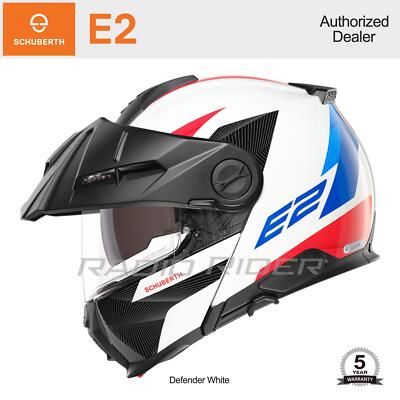 NEW Schuberth E2 Motorcycle Flip-Up Helmet | Defender White | 3XL | Free Ship