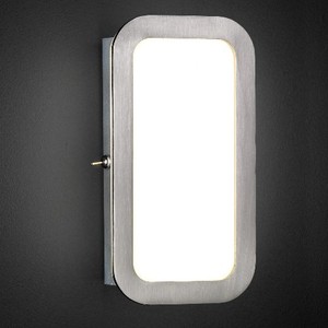 Led Wandleuchte Mit Schalter Nickel Matt Flur Leuchte Wand Lampe