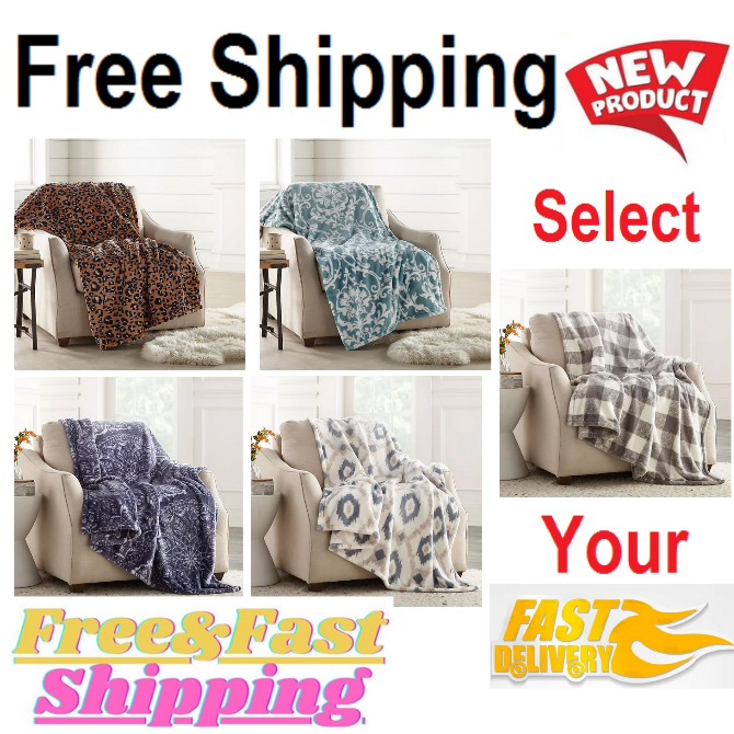 NEW Member's Mark Lounge Throw, 60" x 70" (Assorted Colors).Best Price