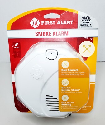 NEW First Alert Dual Sensor Photoelectric/Ionization Smoke & Fire Alarm ~ SA3210