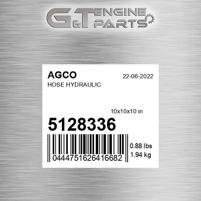 5128336 HOSE HYDRAULIC fits AGCO (New OEM)