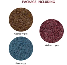 30X 2 in Roll Lock Surface Conditioning Die Grinder Quick Change Sanding Discs