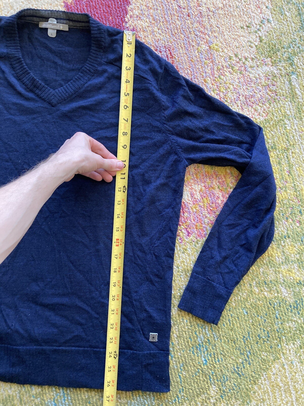 Smartwool Wool Blend V Neck Pullover Sweater Mens… - image 9