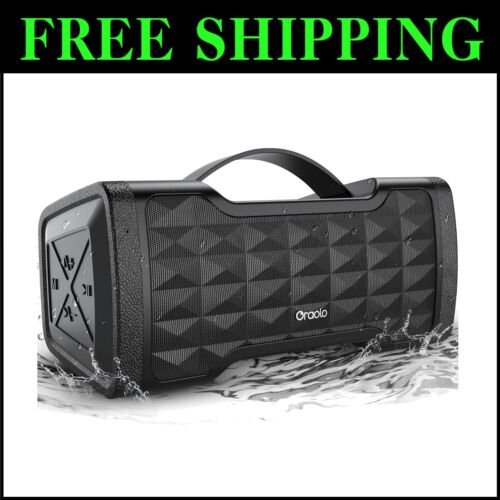 Powerful 40W Loud Bluetooth Speaker - Waterproof with Built-in Mic for Parties