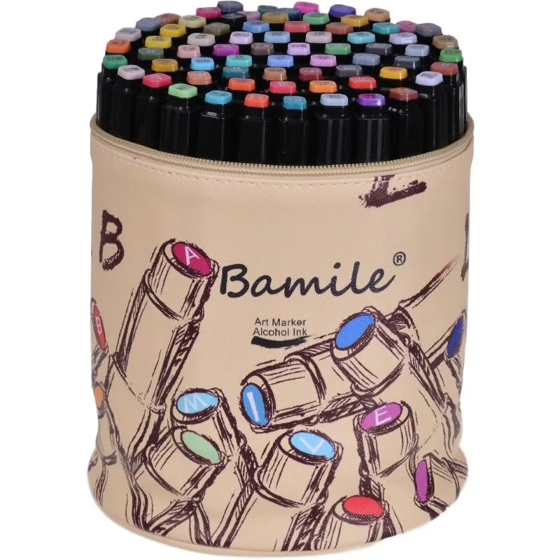 Bamile 30/40/60/80 Color Markers Manga Drawing Markers Pen Alcohol Based  Sketch