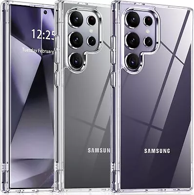 For Samsung Galaxy S25 Ultra S24 S23 S22 S21 S20 Plus Fe Case Phone Cover +Glass