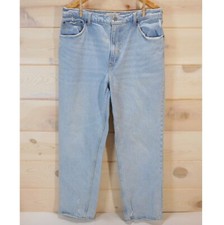 Abercrombie Fitch 90s Straight Ultra High Rise Jeans 32 / 14 R Lightwash Denim