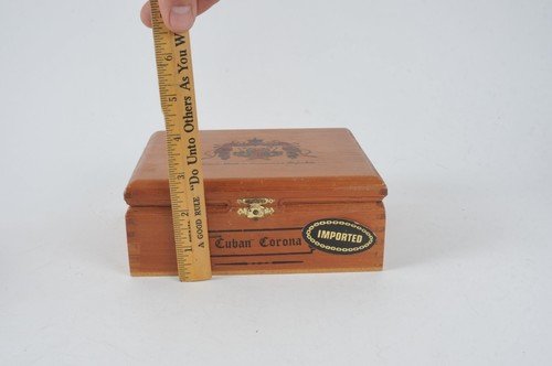 Vintage Arturo Fuente Wooden Empty Cigar Box - Cuban Corona Natural 7x6x2.75 - 第 8/10 張圖片