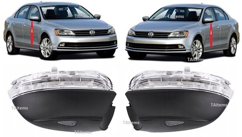 COPPIA/SET SPECCHIETTI RETROVISORI INDICATORI DI DIREZIONE ADATTI PER VW JETTA 2010-2018 - Foto 1 di 13