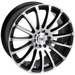 1 ~ 18x7.5 DZ Gamma machine face with gloss black windows 5x100/5x4.5 +40mm