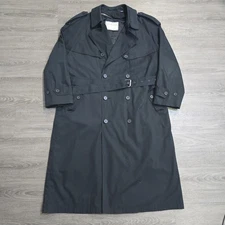 Vintage Towne London Fog Double Breasted Trench Coat USA Union Made Lined Sz 42