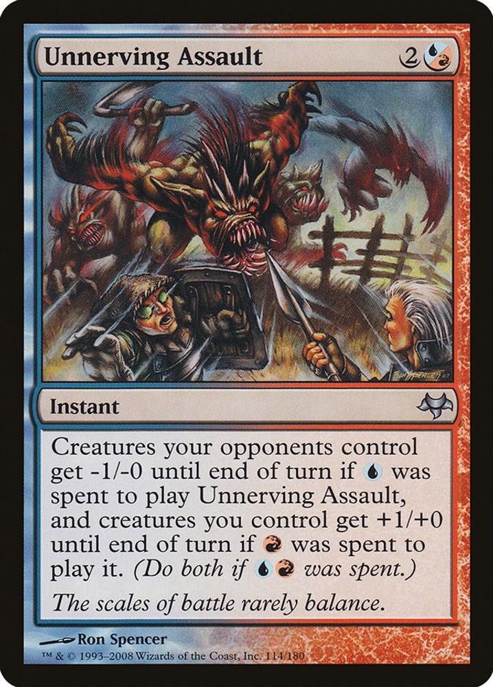 2008 Magic: The Gathering: EVE - Unnerving Assault (#114, U, Moderately Played)