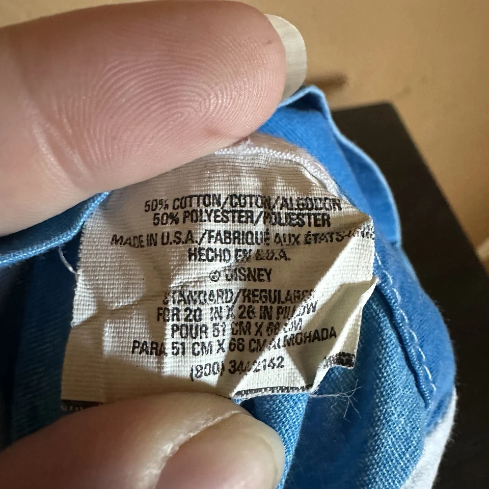 Funda de almohada estándar Winnie The Pooh Piglet Disney vintage años 90 HECHA EN EE. UU. Foto 3 de 3