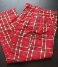 Vintage 50s Blue Bell plaid ankle pants Misses 16 rockabilly
