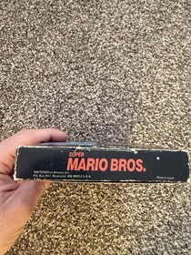 Super Mario Bros NES Hangtab Caja de Juego Manual C&iacute;rculo Sello MUY BUEN ESTADO