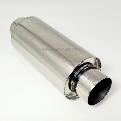 Exhaust Resonator 6" x 3" x 12" Universal Silencer Muffler Easy On Fit - 第 2/9 張圖片