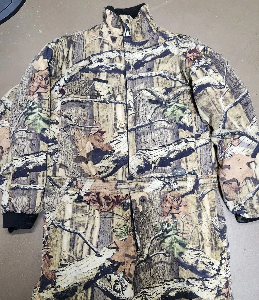 Walls Camo Outdoor Mens Hunting Coveralls Large Camoflauge Insulated Mossy Oak  - Image 3 of 4