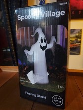 Spooky Village 3.5 Ft Lighted Inflatable Indoor/Outdoor Halloween Floating Ghost