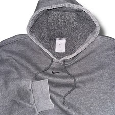 Vintage NIKE Center Swoosh Hoodie XL Y2K Fleece Pullover Mexico Made