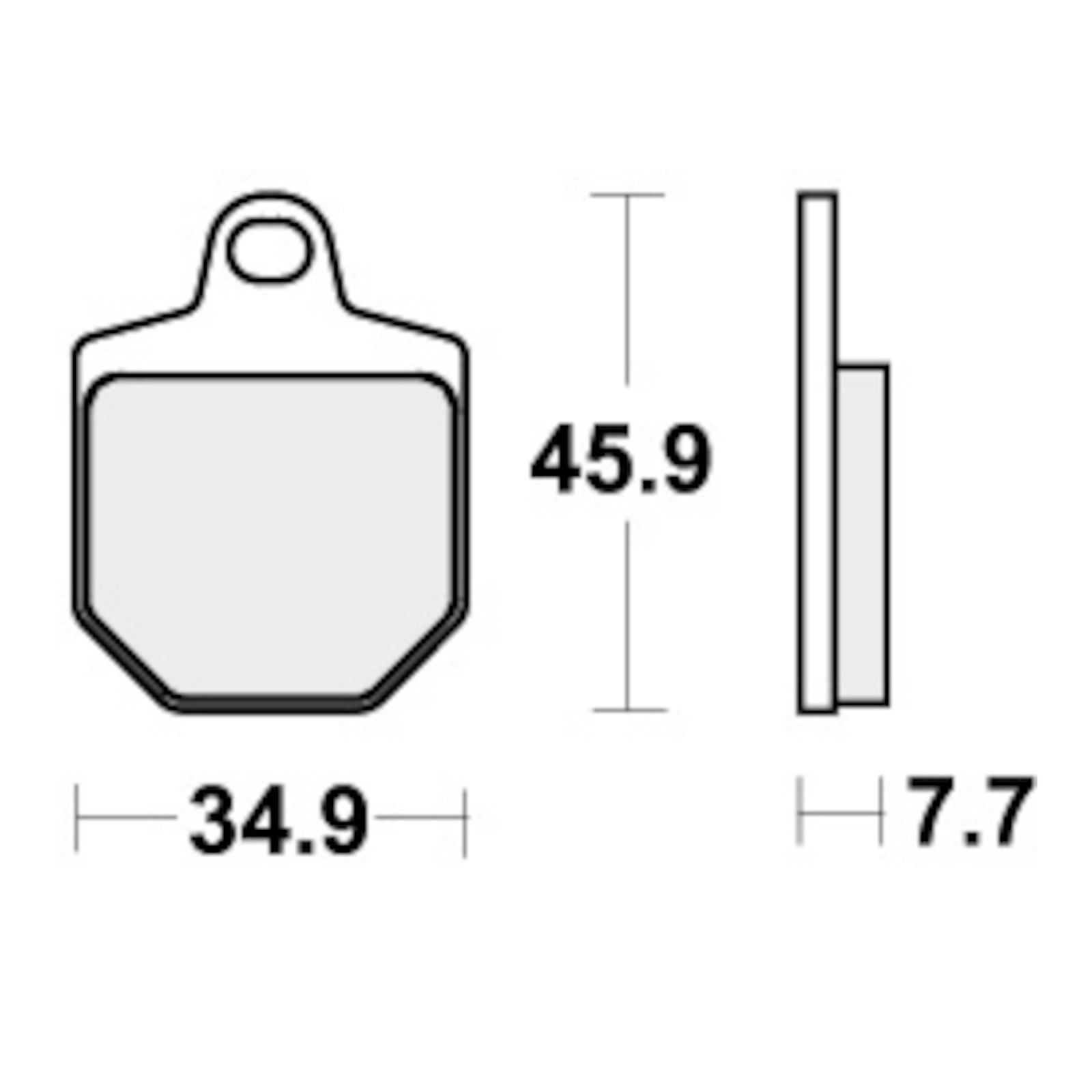 BAR Of Brake SBS p843-dc for Moto Spare Parts Accessories Pieces Refills - Image 3