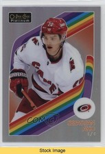 2023-24 O-Pee-Chee Platinum Retro Rainbow Sebastian Aho #R-22 READ 13og