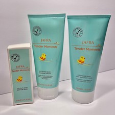 Jafra Set Tender Moments cleansing Baby Massage Cream delicate bottom balm New