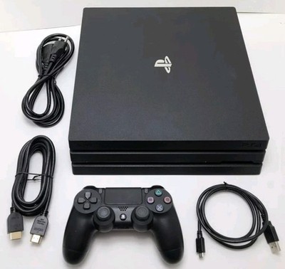 Sony PlayStation 4 Pro 1TB 4K UHD Black Console w/ DualShock 4 & Cables