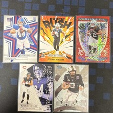 Panini 2025 Rookies & Stars NFL 5-Card Rookie Lot Skattebo Jeanty Prizm