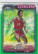2024-25 Topps Chrome - Lenny Wilken #14 Green Logo Refractor