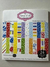 The Stamps Of Life Cheerful Set Of 24 Front And Back happy birthday collection