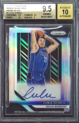 2018-19 PANINI PRIZM ROOKIE SIGNATURES SILVER LUKA DONCIC RC BGS