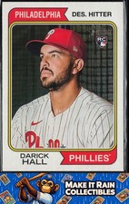 Darick Hall 2023 Topps Heritage #140 Philadelphia Phillies Rookie RC