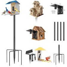 79In Smart Bird Feeder Pole Mount Kit Adjustable House for Outdoors Heavy Duty