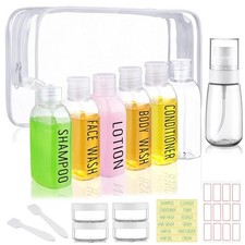 TSA Approved Travel Toiletries Set 10 Pcs 3.4oz Travel Size Toiletries