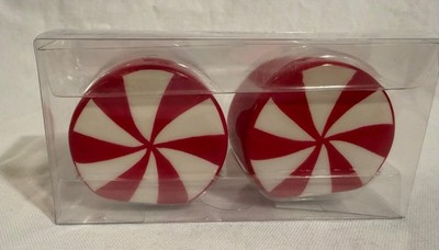 Candy Cane Red & White Salt & Pepper Shakers Holiday Christmas Table Decorations