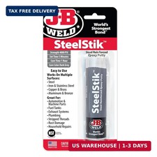 J-b Weld 8267 Steelstik Steel Reinforced Epoxy Putty Stick - 2 Oz.