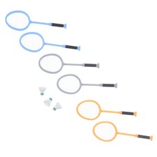 3 Sets Mini Badminton Rackets For Dollhouse 1:12 - Sports-Themed Miniature