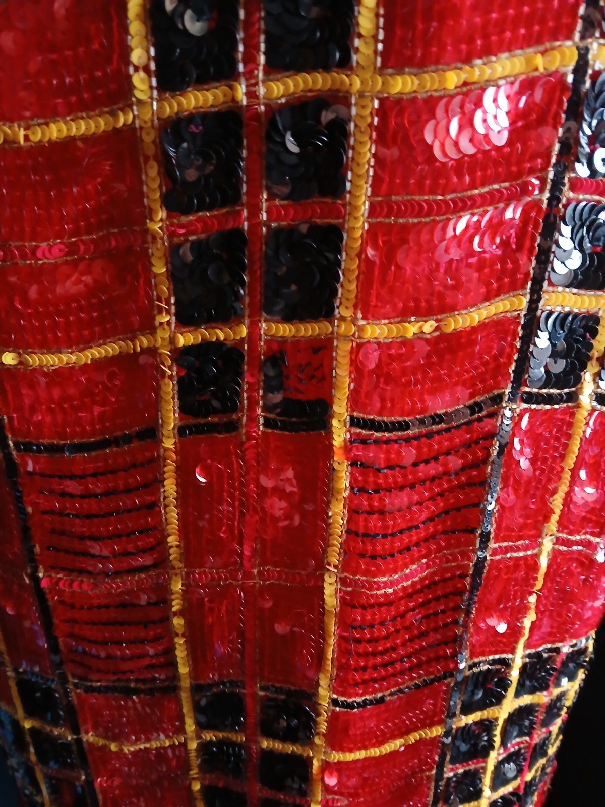 MODI International Sequin Top XL 12-14 Vintage Party Rare See Description & Pics image 4